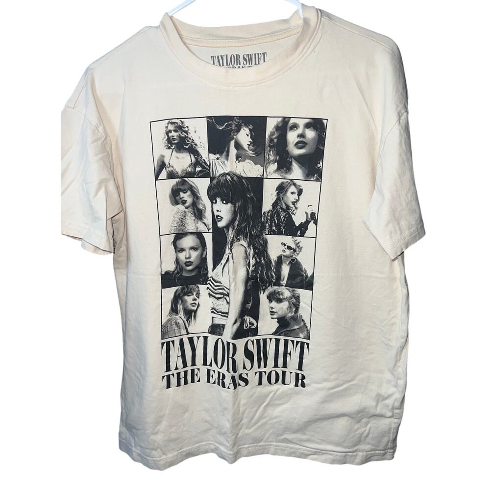 03 Taylor Swift The‎ Eras Tour Graphic Tee Beige Size Small
